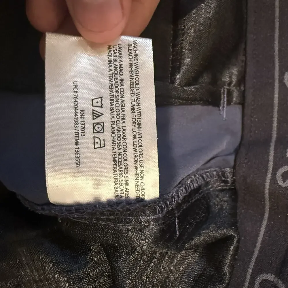 Orvis Voyager Shorts Mens 32 Navy Blue Cargo Zip Pocket Travel Outdoor